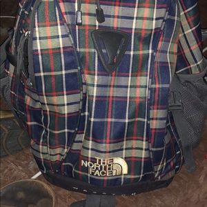 Plaid North Face Backpack